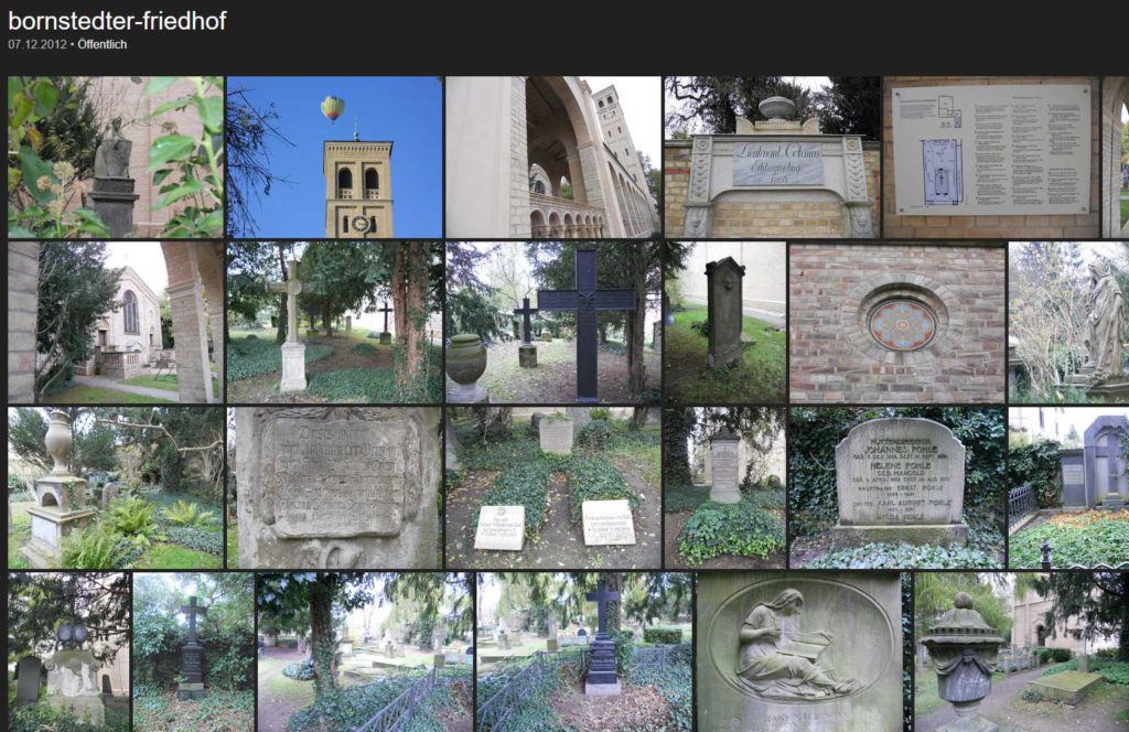 Nicht alles lässt sich mit Worten erklären - oft sind Bilder die besseren Worte. Schauen Sie sich die schönen und stimmungsvollen Bilder vom Bornstedter Friedhof an an und entdecken Sie bekannte Namen der deutschen Geschichte