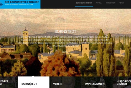 Neue Website für den Verein Freunde des Bornstedter Friedhofs