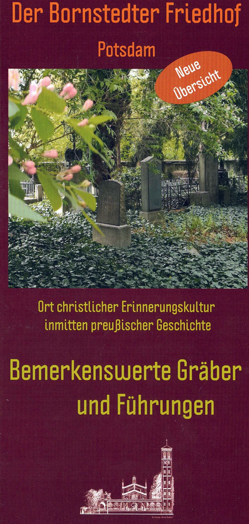 Flyer Bornstedter Friedhof mit neuer Übersicht